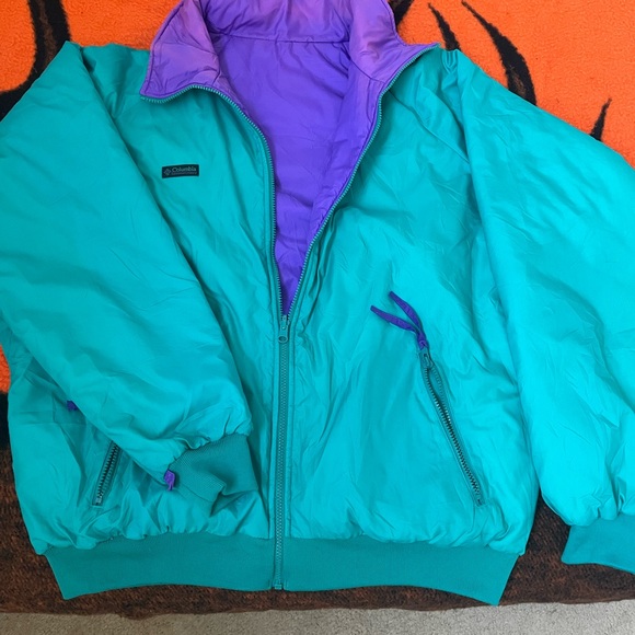 Mens Vintage Columbia Reversible Jacket Size XL - Picture 4 of 8